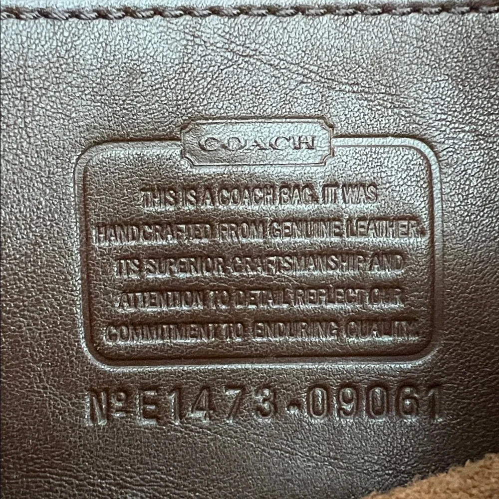 Coach Rambler Legacy Crossbody Style 09061 Mahogany Brown Glove Tanned Leather